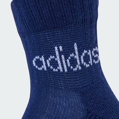 Kit Meias Cano Médio adidas Linear - 5 Pares - Infantil - Foto 5