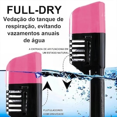Máscara Subaquática de Mergulho Gold Sports Full Face com Snorkel - Adulto - Foto 5