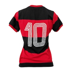 Camisa Flamengo Baby Look Retrô Zico Libertadores 1981 Braziline - Feminina - Foto 5