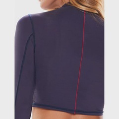 Blusa Cropped Body For Sure Manga Longa U.V - Feminina - Foto 6