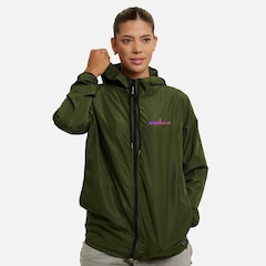 Jaqueta Corta Vento Impermeável com Capuz Wss Never Give Up! - Feminina - Foto 1