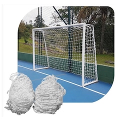 Par de Rede Gol Futsal Véu Fio 4mm Gismar Redes - Foto 3