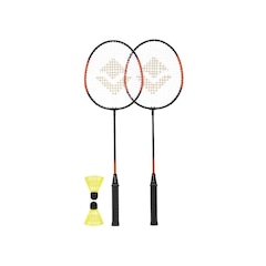 Kit Badminton Vollo Completo com 2 Raquetes e 2 Petecas - Foto 1