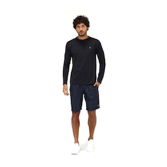 Camiseta Manga Longa Masculina Uv Line Preta - Foto 4