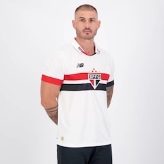 Camisa do São Paulo I 2024 New Balance 7 Lucas - Masculina - Foto 3