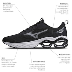 Tênis Mizuno Wave Frontier 15 - Masculino - Foto 3