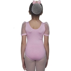 Collant Vya Fit Meia Manga com Brilho - 2-6 - Infantil - Foto 2