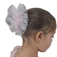 Frufru de Coque Vya Fit Tule com Brilho - Infantil - Foto 2