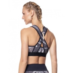 Top Vieira Logom. Folhagem Preto Vestem - Foto 2