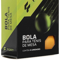 Bola de Tênis de Mesa Fort 2 Estrelas + Pack com 6 Bolas - Foto 2