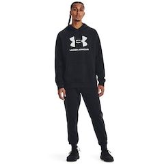 Blusão Under Armour Rival Fleece Hoodie Big Logo - Masculina - Foto 4