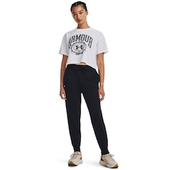 Calça de Treino Feminina Under Armour Rival Fleece Jogger - Foto 4