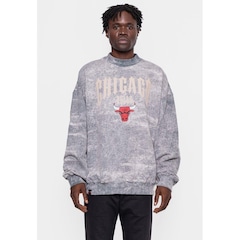 Blusão De Moletom Com Capuz NBA Gothic Team Chicago Bulls - Masculino - Foto 4