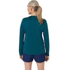 Camiseta Manga Longa Asics Knit - Feminina - Foto 2