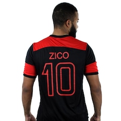 Camiseta Braziline Flamengo Nova Zico Retro - Masculina - Foto 5