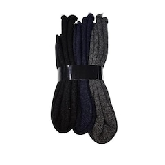 Meia Térmica Asatex Classic Wool Unissex Frio Intenso Cores Kit 3 Pares Cano Alto Viagem Neve Lazer - Foto 7