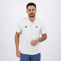 Camiseta Polo São Paulo Viagem 2024 - New Balance - Masculina - Foto 1