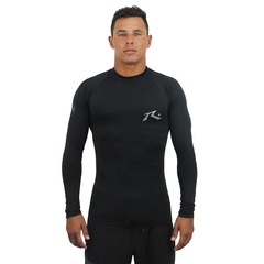 Camiseta Manga Longa de Lycra Rusty Amphibious - Masculina - Foto 3