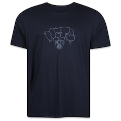 Camiseta New Era Regular Brooklyn Nets Hiphop - Masculina - Foto 1