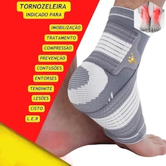Tornozeleira Gold Sports com Bandagem Ajustável Confort Plus - Foto 3