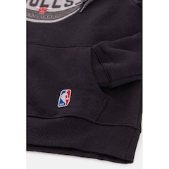 Blusão De Moletom Com Capuz NBA Fechado - Infantil - Foto 5