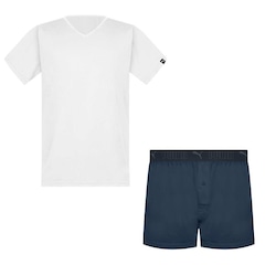 Pijama Puma Camiseta + Samba Canção - Masculino - Foto 1