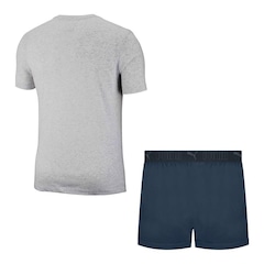 Pijama Puma Camiseta + Samba Canção - Masculino - Foto 2