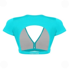 Top Mormaii Cropped Manga Beach Sports Liso - Feminino - Foto 3