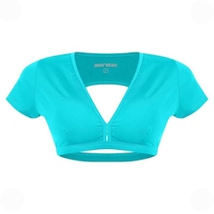 Top Mormaii Cropped Manga Beach Sports Liso - Feminino - Foto 1