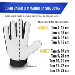 Luvas de Goleiro Poker Profissional Hug Flex 4 - Adulto - Foto 4