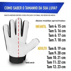 Luvas de Goleiro Poker Profissional Hug Flex 4 - Adulto - Foto 4