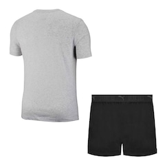 Conjunto Pijama Puma Camiseta + Samba Canção - Masculino - Foto 2