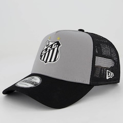 Boné Aba Curva New Era Santos Trucker - Snapback - Adulto - Foto 1