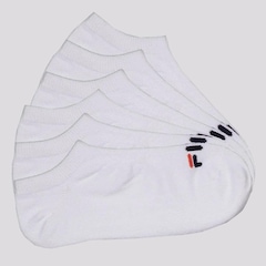 Kit de Meias Cano Curto Fila Lisa com 6 Pares - Adulto - Foto 1