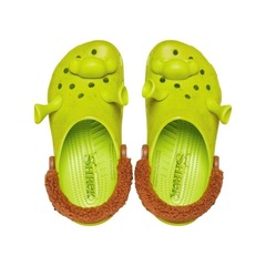 Sandália Crocs Shrek Classic Clog Infantil Lime Punch - Infantil - Foto 5