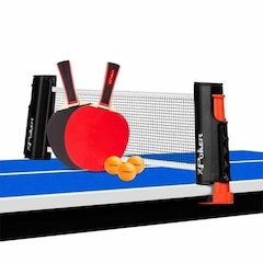 Kit Raquete + Bolinhas e Suporte Poker Retrátil - Foto 1
