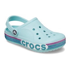 Sandália Crocs Classic Rainbow Glitter Clog T Pure Water - Infantil - Foto 7