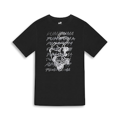 Camiseta Puma Training Cat And Skull - Masculina - Foto 1