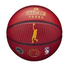 Bola De Basquete Wilson Nba Trae Young Atlanta Hawks Outdoor - Foto 3