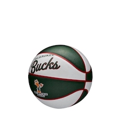 Mini Bola de Basquete Wilson Nba Retro Bucks - Foto 3