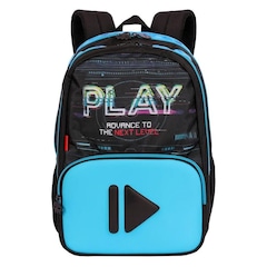 Mochila Sestini Escolar X Start Grande Azul e Preto - Foto 1