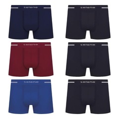 Kit Cueca Selene Boxer sem Costura - 6 Unidades - Masculino - Foto 1