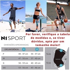 Protetor de Joelho N1 Sport Knit 3D Pró - Foto 6