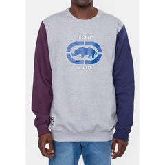 Blusão de Moletom Ecko Original Mescla Medio - Masculino - Foto 5