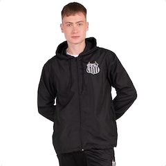 Jaqueta Corta Vento Santos Oficial com Capuz Surf Center Masculina - Foto 1