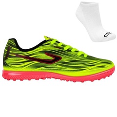 Chuteira Society Topper Slick V + Meia - Adulto - Foto 1