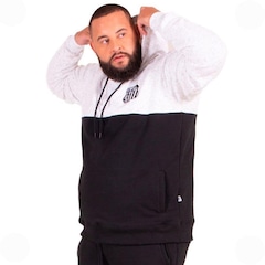 Blusão de Moletom Canguru Fechado Santos Oficial com Capuz  Plus Size Surf Center Masculino - Foto 2