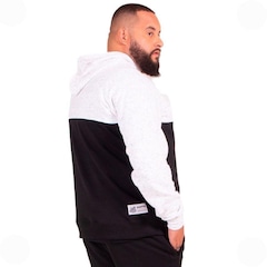 Blusão de Moletom Canguru Fechado Santos Oficial com Capuz  Plus Size Surf Center Masculino - Foto 4