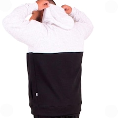 Blusão de Moletom Canguru Fechado Santos Oficial com Capuz  Plus Size Surf Center Masculino - Foto 5