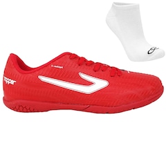 Kit Chuteira Futsal Topper Blast + Meia Sapatilha - Adulto - Foto 1